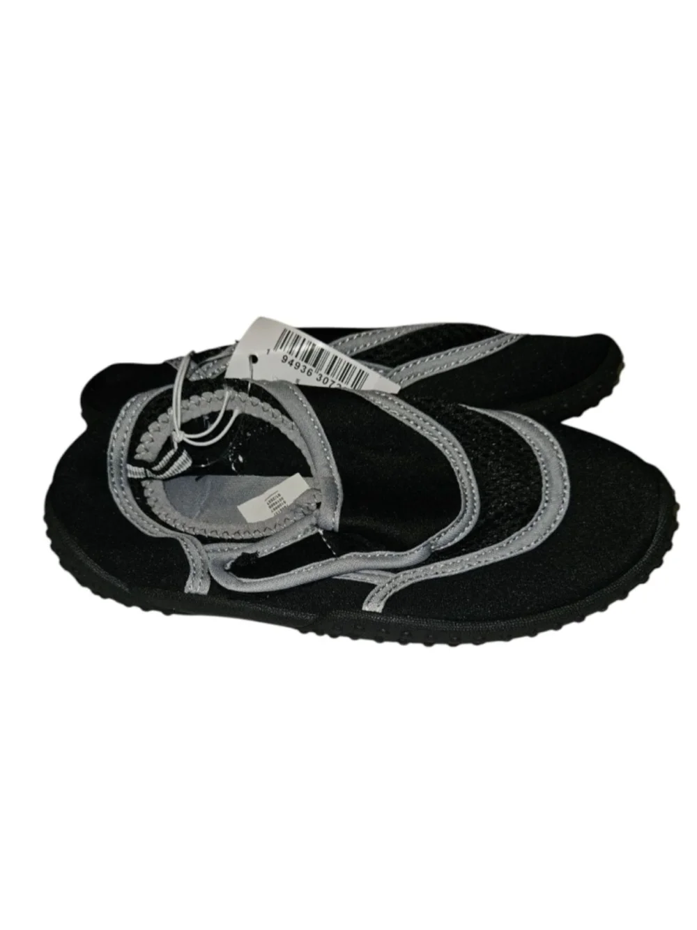 Boys The Children's Place Water Shoes Size 11-12 Black Gray NEW
